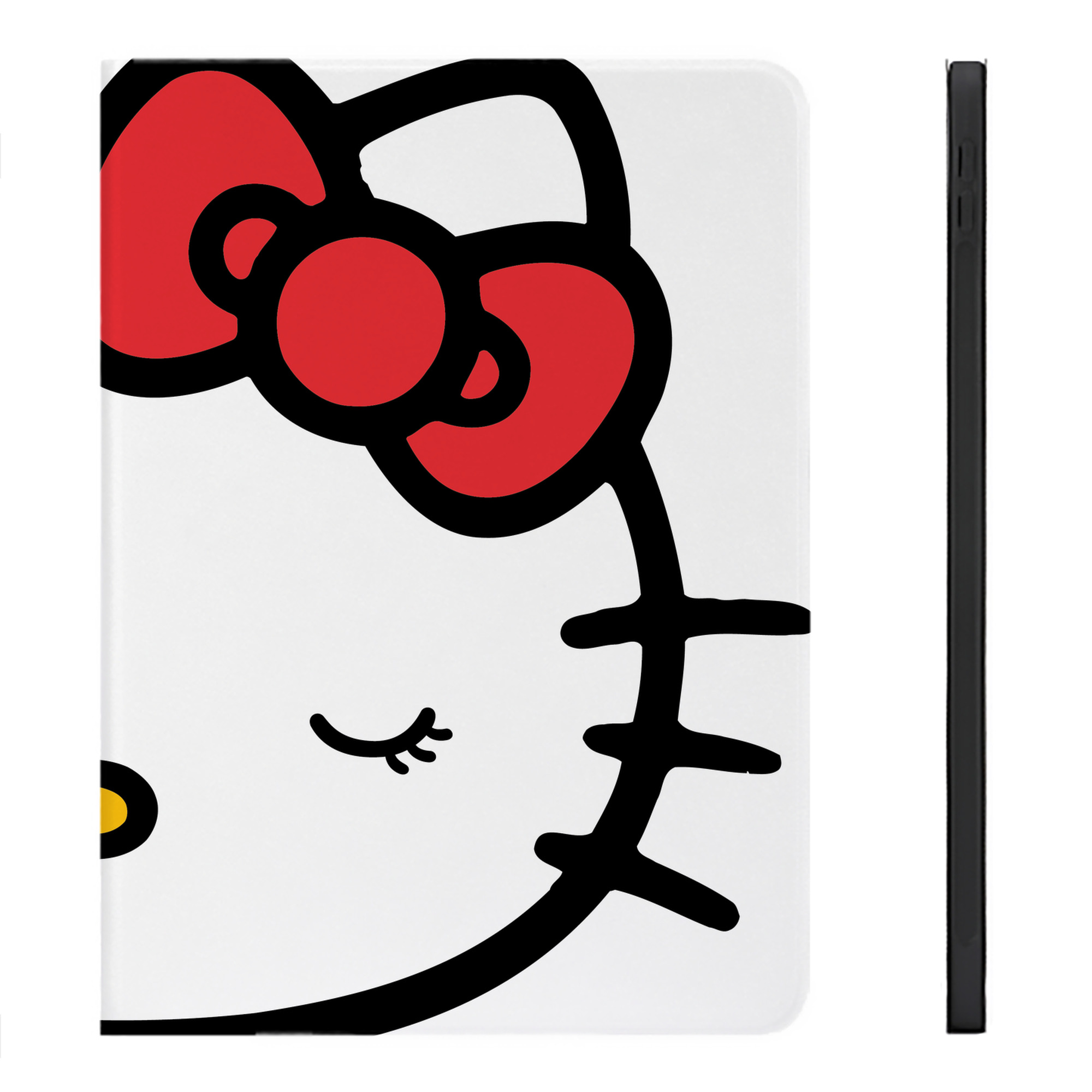 （画像用） Hello Kitty ハローキティ IPadケース ペンホルダー付き ブックスタイルデザイン